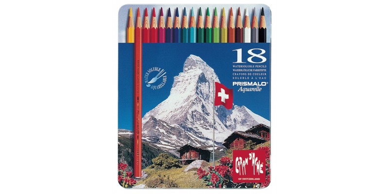 Crayons Caran d'Ache - 18 Colours