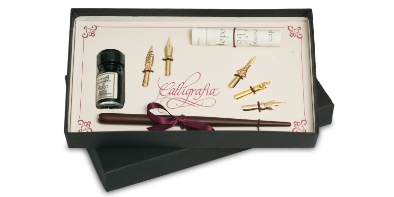 Cannuccia, 5 pennini e inchiostro