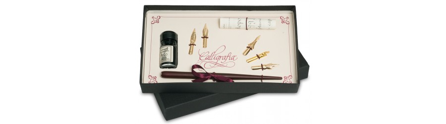 Cannuccia, 5 pennini e inchiostro