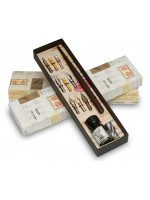 Cannuccia, 9 pennini, e inchiostro con supporto