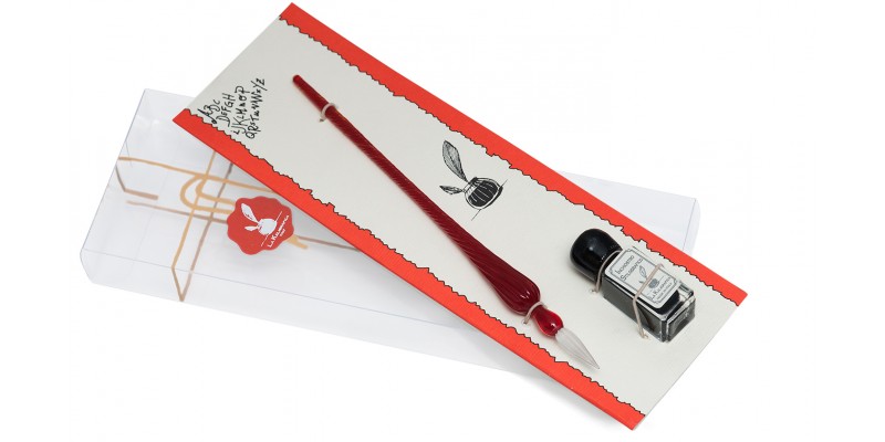 Cannuccia e pennino in vetro