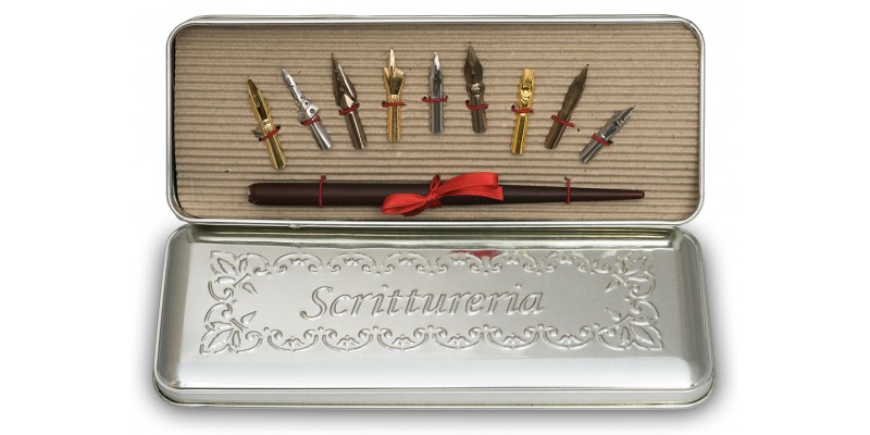 Cannuccia con 9 pennini intercambiabili