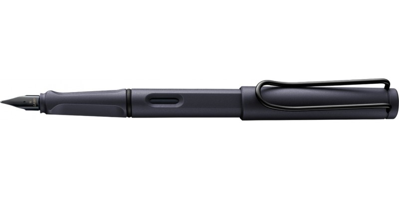 Lamy Safari Steel Black Fountain Pen