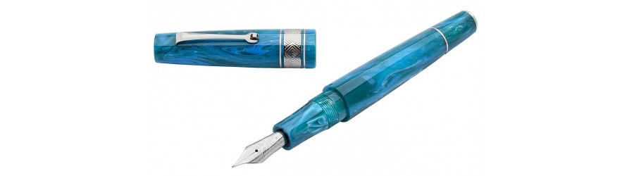 Leonardo Supernova Stilografica - Starlight Blue - Silver Trim