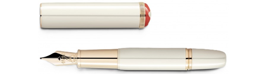 Montblanc Heritage Rouge Et Noir Baby Ivory Stilografica