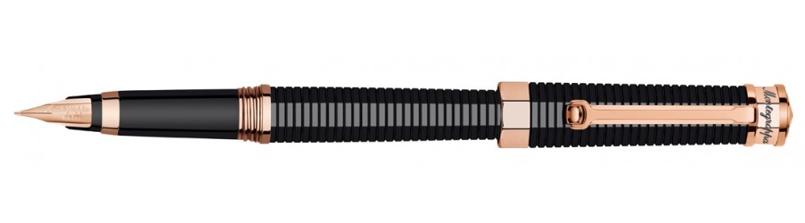 Montegrappa NeroUno Linea Red Gold - Stilografica 
