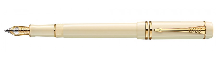 Parker Duofold 2014 - White Ivorine - Fountain Pen  Centennial 