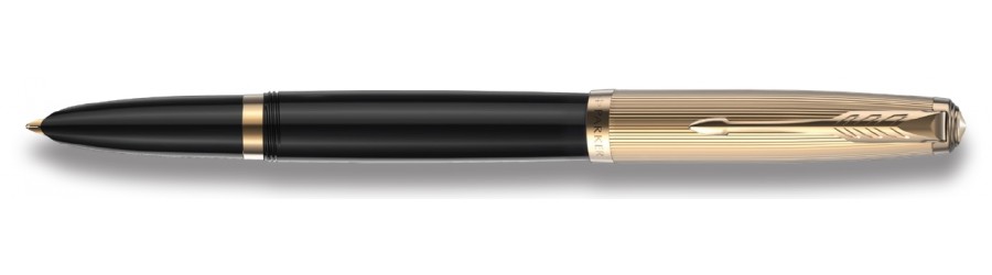 Parker 51 Stilografica Black GT 18kt