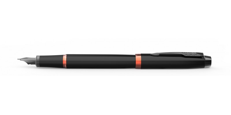 Parker IM Vibrant Ring Fountain Pen Flame Orange