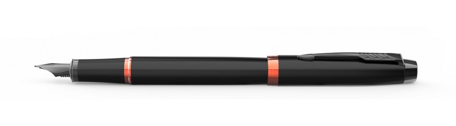 Parker IM Vibrant Ring Fountain Pen Flame Orange
