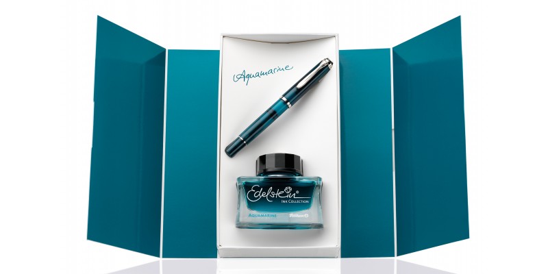 Pelikan 205 Aquamarine - Stilografica e Inchiostro 