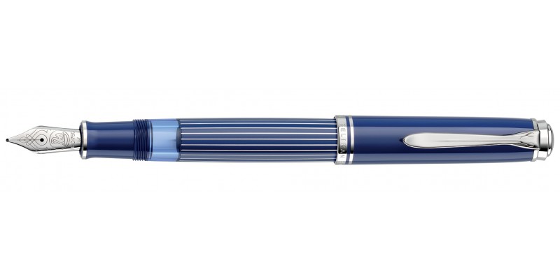 Pelikan M815 Metal Striped Blue Stilografica