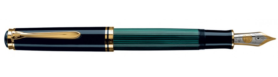 Pelikan Souveran M1000 green & black - Penna Stilografica