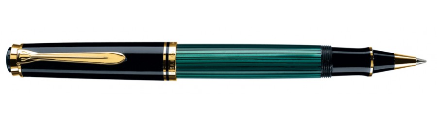 Pelikan Souveran R600 Green & Black - Penna Roller