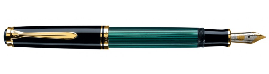 Pelikan Souveran M600 Green & Black - Penna Stilografica