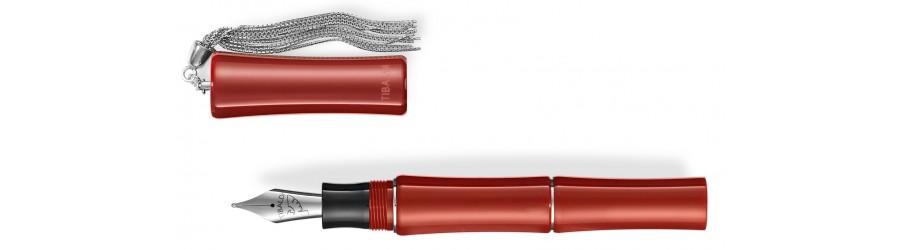 Tibaldi Bamboo Stilografica Rossa